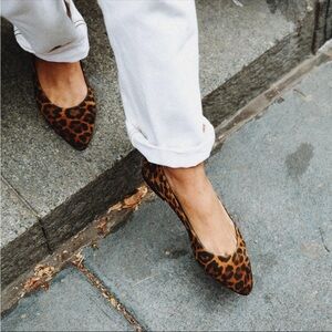 Lulu's Leopard Print Pointed Toe Flats